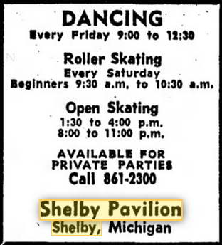 Shelby Pavilion - 1967 Ad (newer photo)
